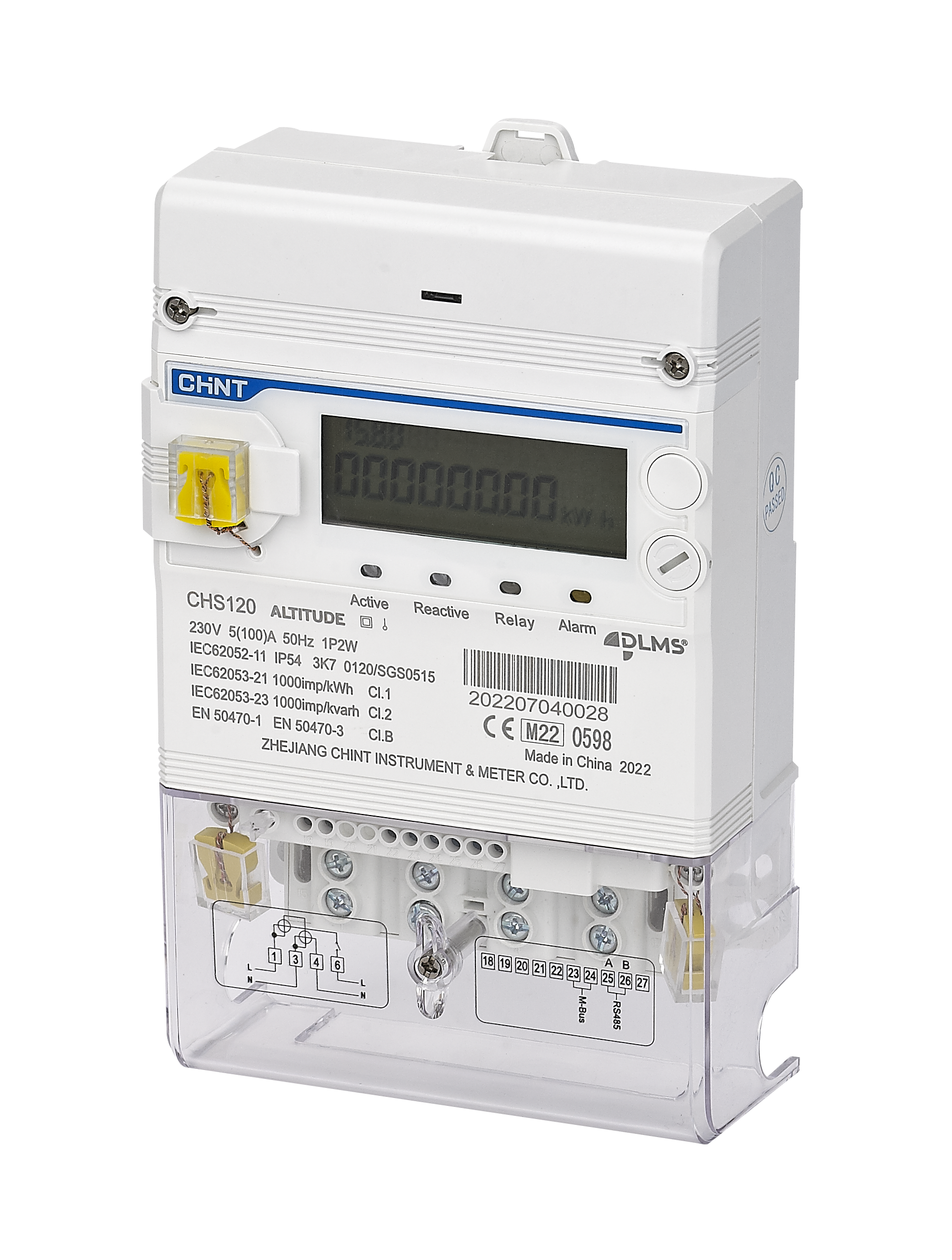 CHS 120 without keypad-Singal Phase Meter-Studio Image-18